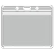 horizontal transparent badge holder